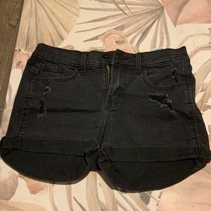 Black boyfriend jean shorts old navy